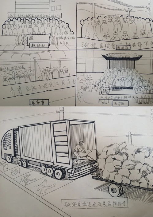 青島大學(xué)美術(shù)學(xué)院2019級紡裝班師生 以筆繪英雄，以圖傳敬意