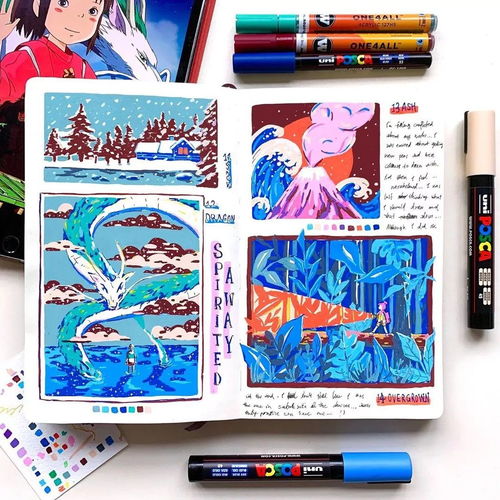 手賬藝術(shù) 看繪畫大神的手賬本，美哭了！